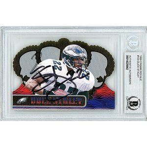Duce Staley Signed Eagles 1999 Crown Royale Football Card Beckett BAS Autograph